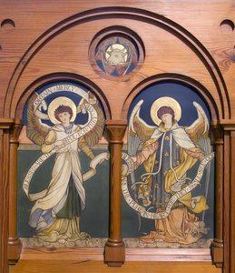 Garstang, St Thomas, Shrigley & Hunt (1873-1982), Edward Holmes Jewitt (1849-1929), Angel Reredos, c.1877