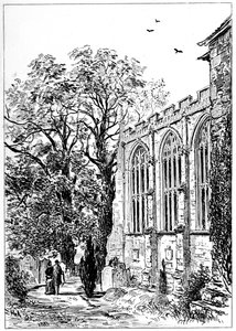 Prezbiterium kościoła Stratford, Stratford-upon-Avon, Warwickshire, 1885.
