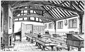 Gimnazjum, Stratford-upon-Avon, Warwickshire, 1885.
