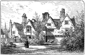 Dom dr Johna Halla, Stratford-upon-Avon, Warwickshire, 1885.