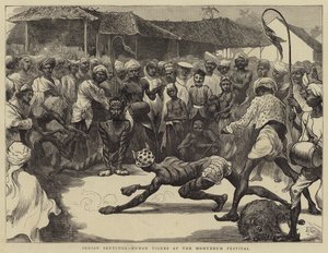 Indyjskie szkice, ludzkie tygrysy na festiwalu Muharram