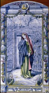 Listopad, z serii kafelków do Kuchni Holenderskiej, 1867-8 autorstwa Edward John Poynter