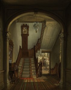 Stary zegar na schodach, 1868 r.