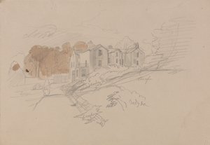 Wiejski dom autorstwa Edward Lear