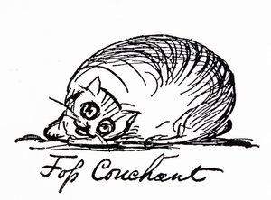 Postać kota (rysunek) autorstwa Edward Lear