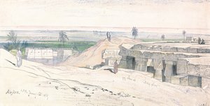 Abydos, 13:00, 12 stycznia 1867 r. (134) autorstwa Edward Lear