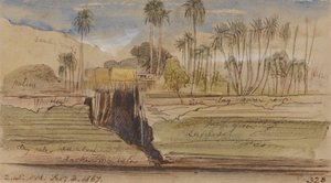 Między Ibreem a Wady Halfeh, godz. 14:45, 2 lutego 1867 r. (328) autorstwa Edward Lear