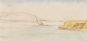 Łódź na Nilu autorstwa Edward Lear