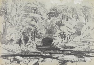 Calder Bridge autorstwa Edward Lear