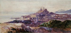 Cannes (akwarela na papierze) autorstwa Edward Lear