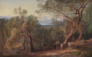 Korfu z Santa Decca, 1862. autorstwa Edward Lear