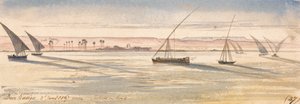 Deir Kadige, południe, 2 stycznia 1867 r. (27) autorstwa Edward Lear