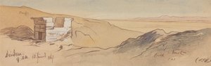 Dendera, 9:00 rano, 15 stycznia 1867 r. (156) autorstwa Edward Lear