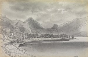 Derwentwater autorstwa Edward Lear