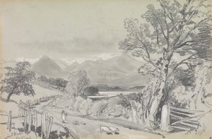 Derwentwater, wrzesień 1836 autorstwa Edward Lear