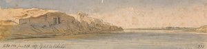 Gebel Es Silsilis autorstwa Edward Lear