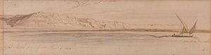 Gebel Sheikh Abu Fodde autorstwa Edward Lear