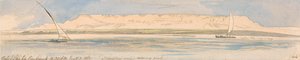 Gebel Sheikh Embarak autorstwa Edward Lear