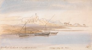 Gebel Sheikh Embarak autorstwa Edward Lear