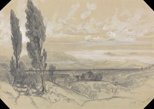 Genezzano, 17 maja 1838 r. autorstwa Edward Lear