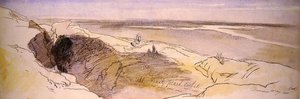 Na pustyni w pobliżu Damaszku autorstwa Edward Lear