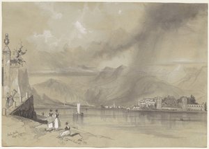 Isola Bella, Jezioro Maggiore, 1839. autorstwa Edward Lear