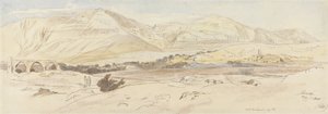 Jerycho, 7 maja 1858 (157), 1858 (toaleta i pióro i atrament na papierze) autorstwa Edward Lear