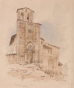 Leonessa, 3 października 1844 r. autorstwa Edward Lear