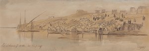 Luksor, 7:00 rano, 20 stycznia 1867 r. (198) autorstwa Edward Lear