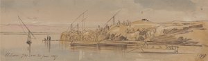 Luksor, 7:30 rano, 20 stycznia 1867 r. (199) autorstwa Edward Lear