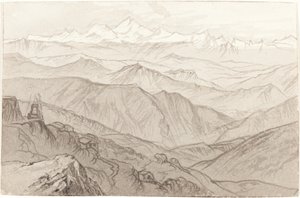 Góra Kinchinjunga (wszystkie targi) autorstwa Edward Lear