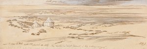 W pobliżu Beer El Abt, godz. 16:30, 28 marca 1867 r. (23) autorstwa Edward Lear
