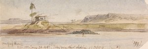 W pobliżu Garf Hossayn, 15:40, 31 stycznia 1867 r. (299) autorstwa Edward Lear
