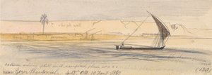 W pobliżu Gezir Shendowiel autorstwa Edward Lear