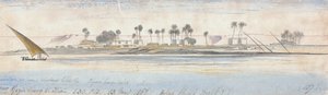 W pobliżu Gezir Sherg el Hian autorstwa Edward Lear