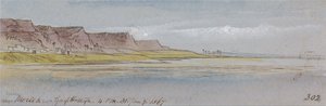 W pobliżu Mereeh lub Garf Hossayn, godz. 16:00, 31 stycznia 1867 r. (302) autorstwa Edward Lear