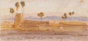 W pobliżu Wady Halfeh autorstwa Edward Lear
