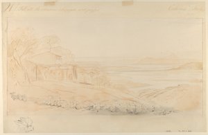 Pentedatelo, Kalabria, Włochy autorstwa Edward Lear