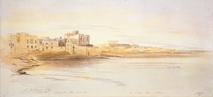Zatoka św. Juliana, Malta, 1866 autorstwa Edward Lear