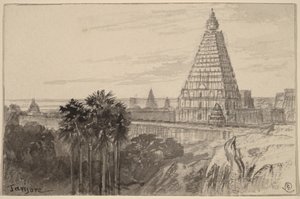 Tanjore, Indie autorstwa Edward Lear