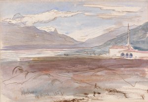 Tepelene, 18 kwietnia 1857 r. autorstwa Edward Lear