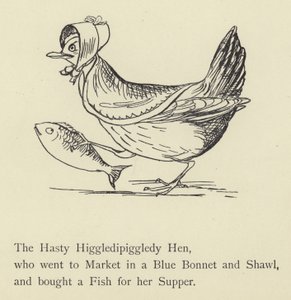 Pospieszny Higgledy Piggledy Kura autorstwa Edward Lear