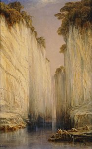 Marmurowe Skały - Nerbudda Jubbulpore, 1882 autorstwa Edward Lear