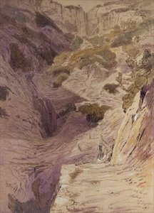Skała, Korax, Itaka autorstwa Edward Lear