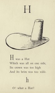 Litera H autorstwa Edward Lear