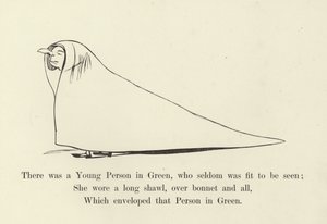 Była tam młoda osoba w zieleni, która rzadko nadawała się do zobaczenia autorstwa Edward Lear