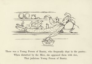 Była tam młoda osoba z Bantry, która często spała w spiżarni autorstwa Edward Lear
