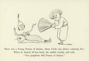 Była tam Młoda Osoba Janiny, której Wujek zawsze ją wachlował autorstwa Edward Lear