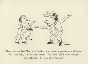 Na stacji był starzec, który wygłosił rozwiązłą orację autorstwa Edward Lear