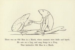 Był sobie pewien Stary Człowiek w Bagnie, którego maniery były daremne i surowe autorstwa Edward Lear